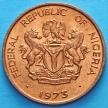 Монеты Нигерии 1 кобо 1973 год. Нефтяные вышки.
