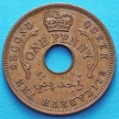Монеты Нигерии 1 пенни 1959 год.VF