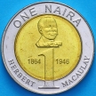 Монета Нигерия 1 найра 2006 год.