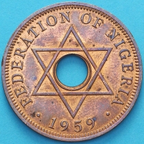 Нигерия 1 пенни 1959 год.