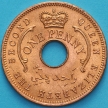 Монеты Нигерия 1 пенни 1959 год. UNC
