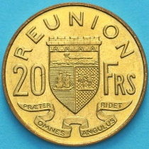 Реюньон 20 франков 1964 год.