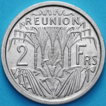 Реюньон 2 франка 1948 год. UNC