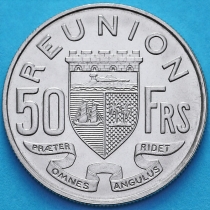 Реюньон 50 франков 1964 год. UNC
