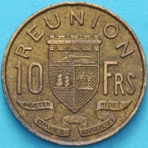 Реюньон 10 франков 1962 год.
