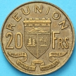 Монета Реюньон 20 франков 1955 год. 