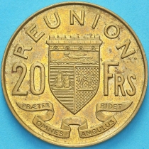 Реюньон 20 франков 1971 год.