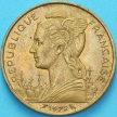 Монета Реюньон 20 франков 1972 год. 