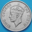 Монета Родезия Южная 1/2 кроны 1949 год.