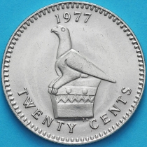 Родезия 20 центов 1977 год.
