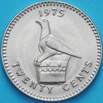 Родезия 20 центов 1975 год.
