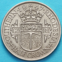 Родезия 1/2 кроны 1947 год.