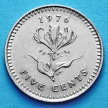 Монета Родезия 5 центов 1976 год.