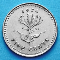 Родезия 5 центов 1976 год.