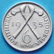 Монета Родезии  6 пенсов 1935 год.