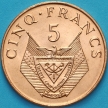 Монета Руанда 5 франков 1987 год. UNC