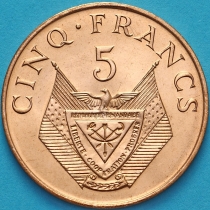 Руанда 5 франков 1987 год. UNC