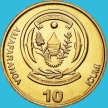 Монета Руанда 10 франков 2003 год. Банановое дерево