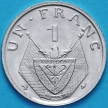 Монета Руанда 1 франк 1965 год. 
