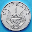 Монета Руанды 1 франк 1969 год.