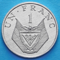 Руанда 1 франк 1974 год. Стебель проса.
