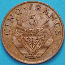Руанда 5 франков 1987 год.