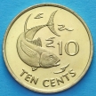 Монета Сейшельских островов 10 центов 2012 год