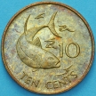 Монета Сейшельские острова 10 центов 1982 год. Тунец