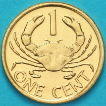 Сейшельские острова 1 цент 2014 год. Краб.