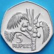 Монета Сейшельские острова 5 рупий 1977 год