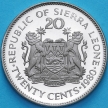 Монета Сьерра Леоне 20 центов 1980 год. Proof