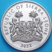 Монета Сьерра-Леоне 1 доллар 2022 год. Дикая пятерка.  Гиппопотам