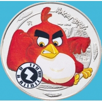 Сьерра Леоне 1 доллар 2018 год. Angry Birds. Блистер