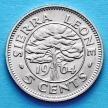 Монета Сьерра Леоне 5 центов 1964 год.