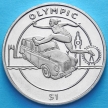 Монета Сьерра-Леоне 1 доллар 2012 год. Прыжки в длину, олимпиада