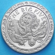 Монета Сьерра-Леоне 1 доллар 2001 год. Большая пятерка
