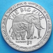 Монета Сьерра-Леоне 1 доллар 2001 год. Слон.