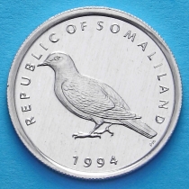 Сомалиленд 1 шиллинг 1994 год. Сомалийский голубь.