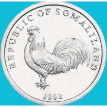 Сомалиленд 5 шиллингов 2002 год. Петух