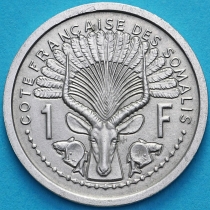 Сомали французское 1 франк 1959 год. XF