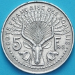 Монета Французский Берег Сомали 5 франков 1948 год.