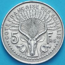 Сомали французское 5 франков 1948 год.