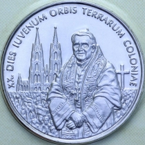 Сомали 1 доллар 2006 год. Папа Бенедикт XVI. Международный день молодежи в Кельне