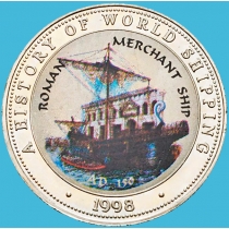 Сомали 25 шиллингов 1998 год. Римское торговое судно