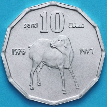 Сомали 10 центов 1976 год. Ягненок. ФАО.