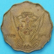 Монета Судан 10 миллим 1975 год.