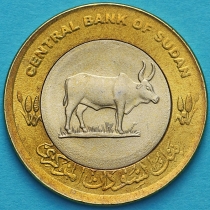 Судан 20 пиастров 2006 год. Азиатский буйвол.
