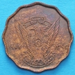 Монета Судана 10 миллим 1972 год.