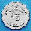 Монета Свазиленда 5 центов 1999 год. Лилия Арум. Немагнитная.