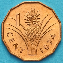 Свазиленд 1 цент 1974 год.